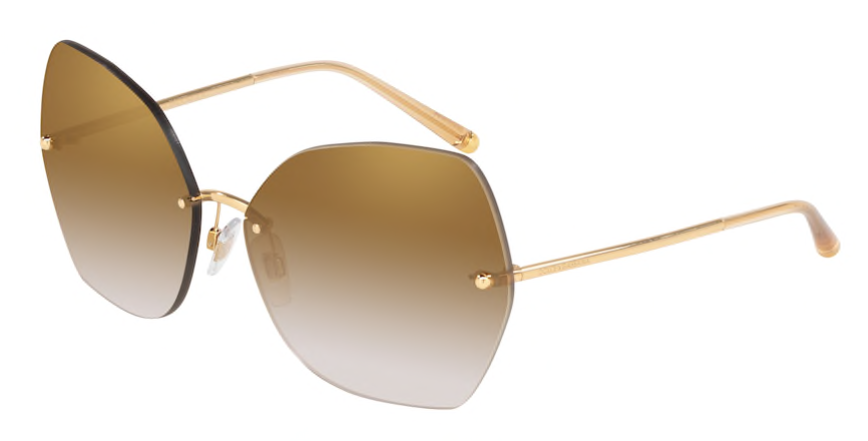 Buy Dolce & Gabbana 0DG2204 Gradient Gold Mirror Sunglasses – Eyes on Brickell