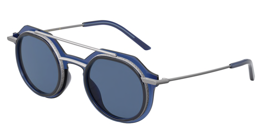 Shop Dolce & Gabbana 0DG6136 Opal Blue/Gunmetal – Eyes on Brickell