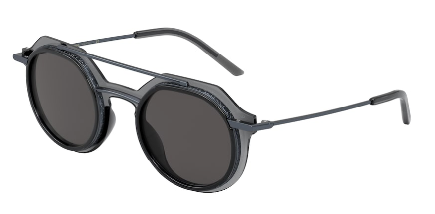 Shop Dolce & Gabbana 0DG6136 – Transparent Dark Grey | Eyes on Brickell